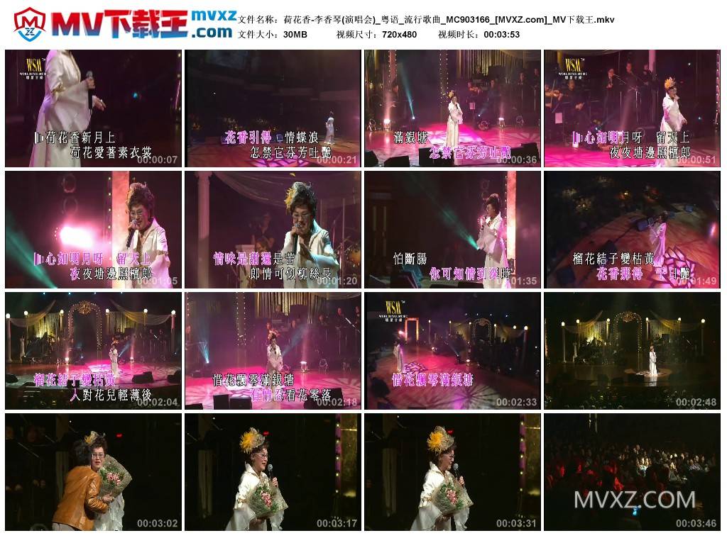 荷花香-李香琴(演唱会)_粤语_流行歌曲_MC903166